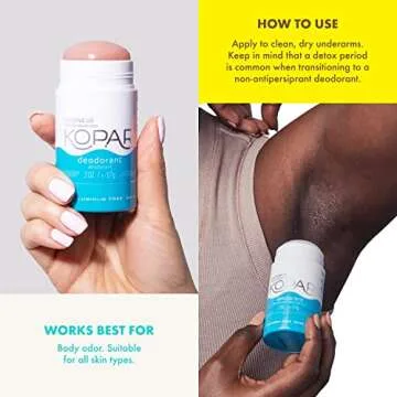 Kopari Aluminum Free Coconut Deodorant for All-Day Freshness
