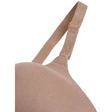 Warner's Women's Blissful Benefits Super Soft Wireless Lightly Lined Comfort Bra RM1691W, Toasted Almond, 34B
