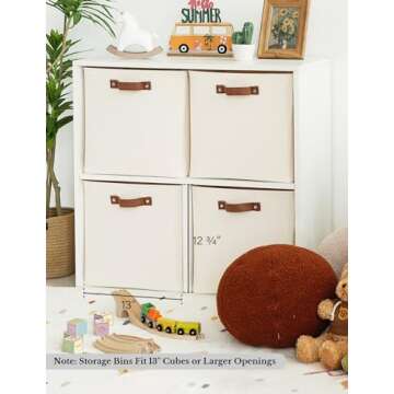 StorageWorks 13x13 Collapsible Storage Cubes, 4-Pack