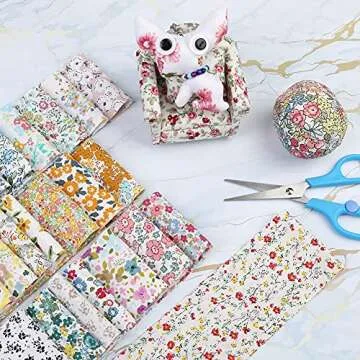 45PCS Jelly Roll Fabric Strips for Quilting and Crafts