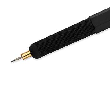 rOtring 800 Retractable Metal Mechanical Pencil, 0.5mm, Black Barrel, Perfect for Drafting, Engineer...