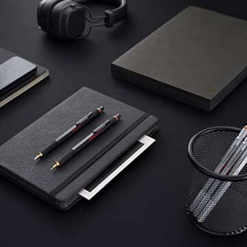 rOtring 800 Retractable Metal Mechanical Pencil, 0.5mm, Black Barrel, Perfect for Drafting, Engineering, Architecture Professionals