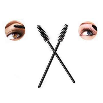 SINEN 50 PCS Eyelash Brush Makeup Kit for Professionals