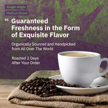 Single Origin Coffee Sampler - 6 x 2 oz, Ground Coffee Medium Roast Variety Pack, Ethiopia, Costa Ri...