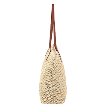 Naimo Women Straw Shoulder Bag for Chic Summer Style