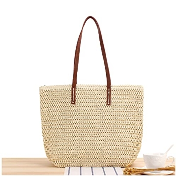 Naimo Women Straw Shoulder Bag for Chic Summer Style