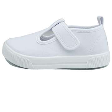 LAWBUCE Toddler Girls T-Strap Sneakers for Fun & Fashion