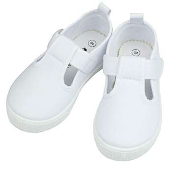 Stylish LAWBUCE Toddler Girls T-Strap Sneakers for Comfort