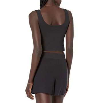 Supersoft Angelica Cropped Tank by The Drop - Cozy Jersey Fit