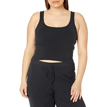 Supersoft Angelica Cropped Tank by The Drop - Cozy Jersey Fit