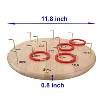 SUNGIFT Hook and Ring Toss Game for Fun Family Entertainment