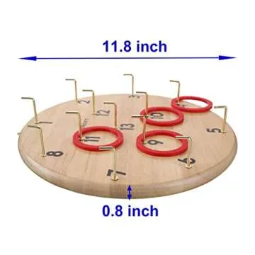 SUNGIFT Hook and Ring Toss Game for Fun Family Entertainment