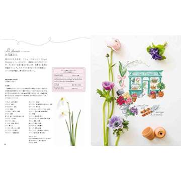 Japanese Craft Book ~ Tour across Paris with mise Meguri's 480 point cross stitch design [JAPANESE EDITION]