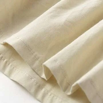 Miessial Women's Off Shoulder Ruffle Blouse Lace Up Smocked Waist Casual Top Shirts Beige 10