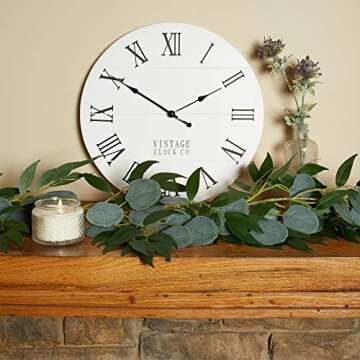 Premium Eucalyptus Willow Garland - Greenery Decorations - Artificial Decorative Backdrop - Wedding ...