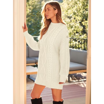 LILLUSORY Women's Oversized Sweater Dress for Fall 2024