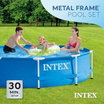 INTEX Metal Frame Pool Set: Easy Summer Fun 10ft x 30in