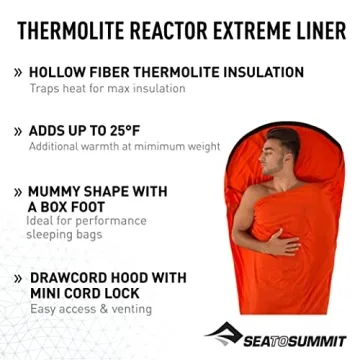 Sea to Summit Reactor Extreme Sleeping Bag Liner - Warmth & Comfort