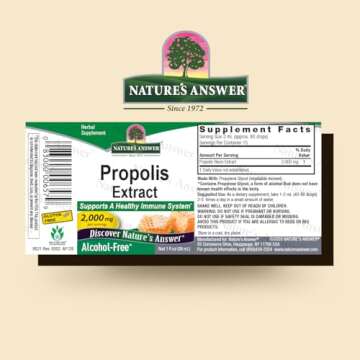 Nature's Answer Propolis Resin Extract 1 Fluid Ounce - Alcohol Free, Immune Support, Gluten Free, Ma...