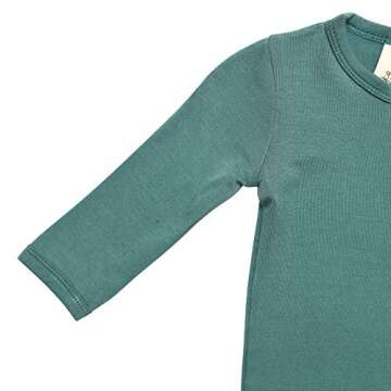 KYTE BABY Unisex Rayon Made From Bamboo Zippered Rompers (6-12 Months, Emerald)