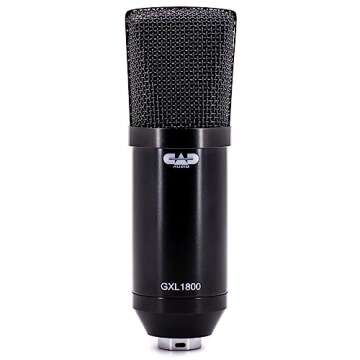 CAD Audio GXL1800 Large Format Side Address Condenser Microphone for Studio, Podcasting & Streaming ...