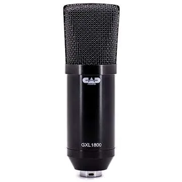 CAD Audio GXL1800 Large Format Side Address Condenser Microphone for Studio, Podcasting & Streaming ...