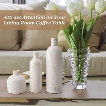 Silverrav Ceramic Vase Set 3 for Boho Chic Home Decor