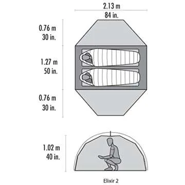 MSR Elixir 2-Person Lightweight Backpacking Tent