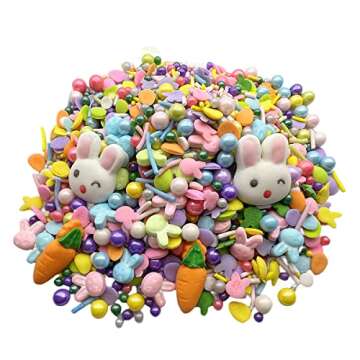 SE Si&Moos Easter Sprinkles Mix with Cake Tweezers