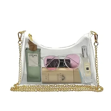 Lackycc Clear Purse Bag - Stadium Approved Crossbody Bag