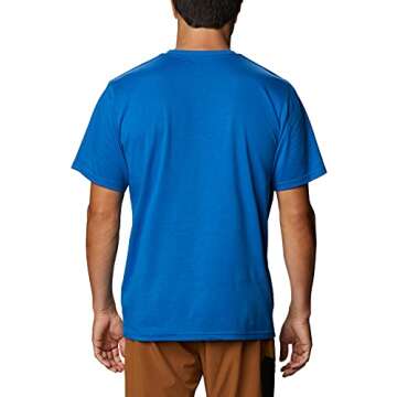 Columbia Men's Sun Trek Short Sleeve Tee, Bright Indigo, X-Large