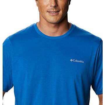 Columbia Men's Sun Trek Short Sleeve Tee, Bright Indigo, X-Large