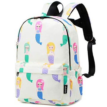 Durable Mermaid Toddler Backpack for Girls with Chest Strap