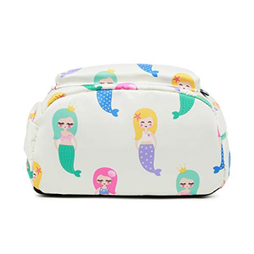 Durable Mermaid Toddler Backpack for Girls with Chest Strap