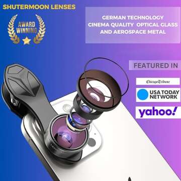 SHUTTERMOON Upgraded Phone Camera Lens Kit - Capture Stunning Photos