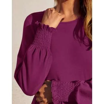 Stylish ZESICA Spring Long Sleeve Dress with Pockets