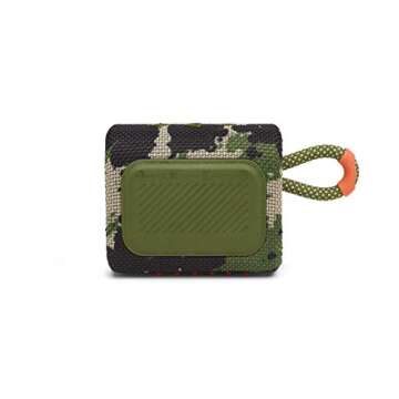 JBL Go 3: Portable Speaker with Bluetooth, Built-in Battery, Waterproof and Dustproof Feature - Squad (Renewed)
