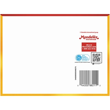 RITZ Cheese Sandwich Crackers, School Snacks, 48 Snack Packs (6 Boxes, 8 Crackers Per Pack)