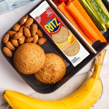 RITZ Cheese Sandwich Crackers, School Snacks, 48 Snack Packs (6 Boxes, 8 Crackers Per Pack)