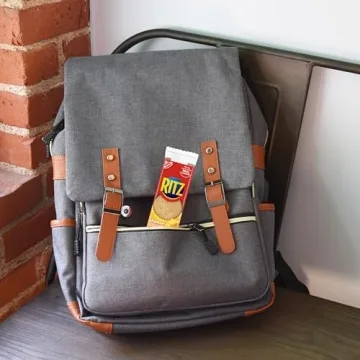 RITZ Cheese Sandwich Crackers, School Snacks, 48 Snack Packs (6 Boxes, 8 Crackers Per Pack)