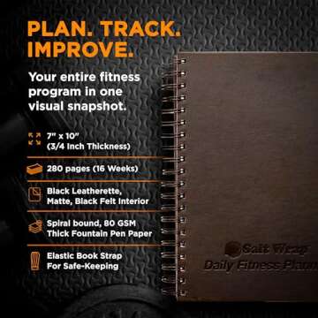 SaltWrap Daily Fitness Planner for Ultimate Goal Tracking