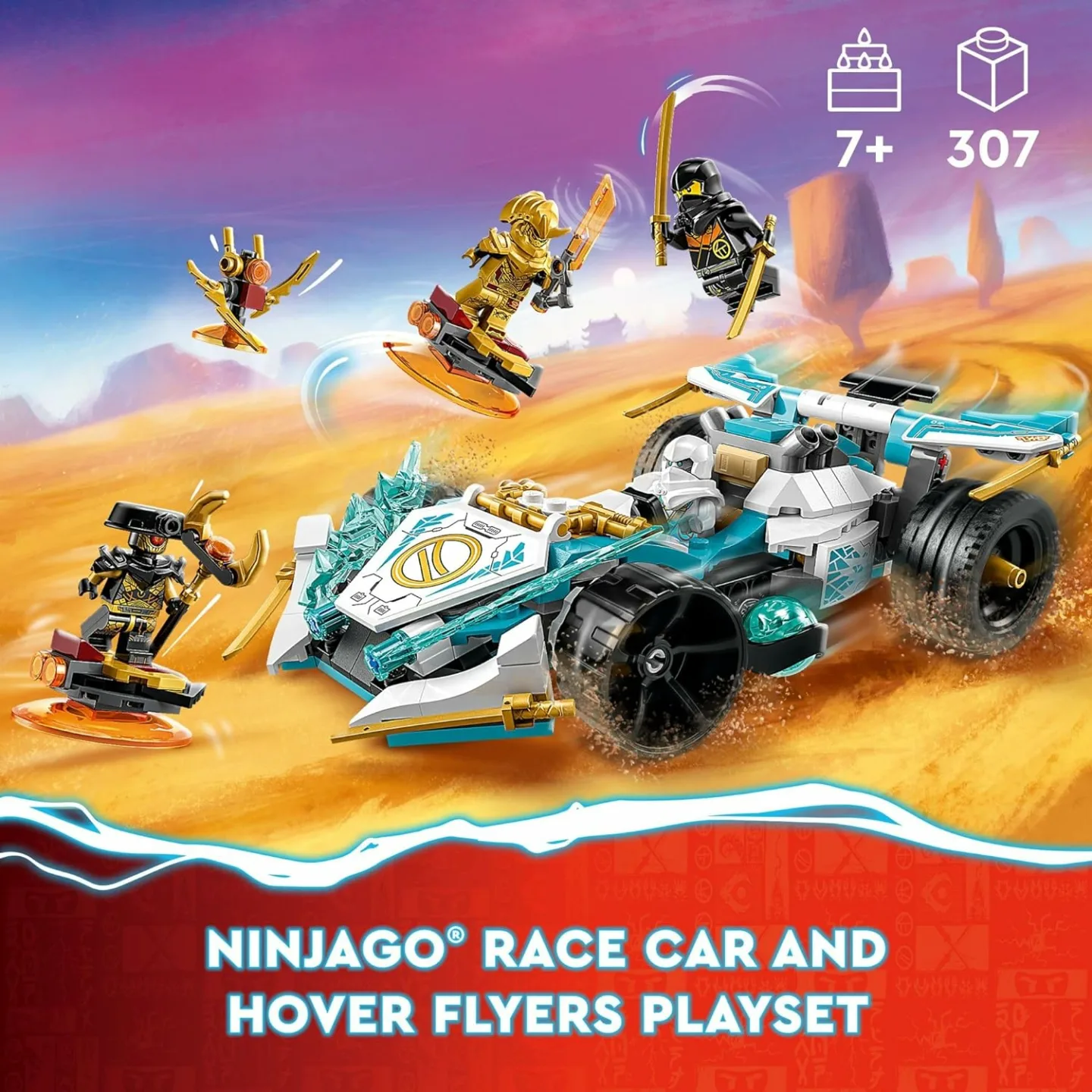 LEGO NINJAGO Zane's Dragon Power Race Car Set