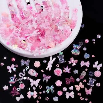 Sinyanail 300pcs Nail Art Charms for Creative Artistry