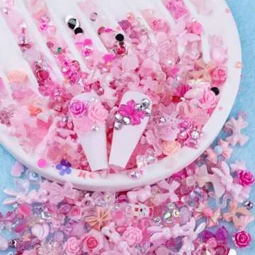 Sinyanail 300pcs Nail Art Charms for Creative Artistry