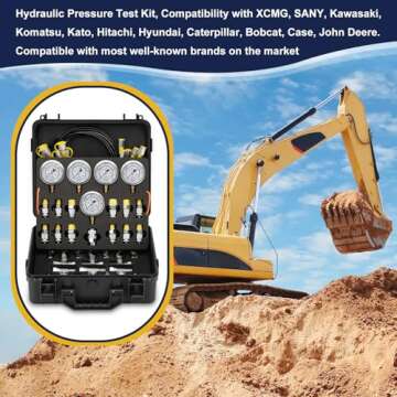 Drkerr Hydraulic Test Kit - 5 Gauges for Accurate Pressure Testing