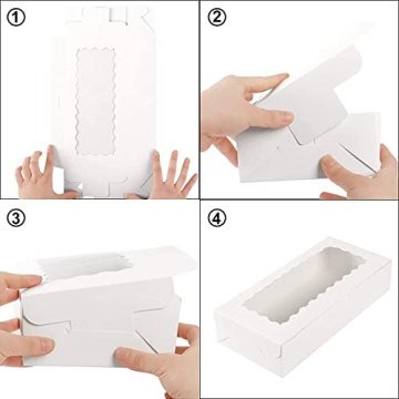 Versatile Moretoes Bakery Boxes with Window - 30 Pack