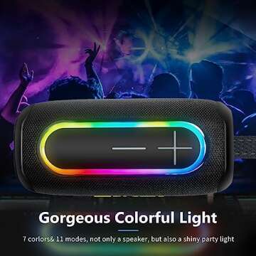 AWEI Loud Bluetooth Speakers, 40W Deep Bass Portable Wireless Speaker, Build-in MIC, IPX7 Waterproof...