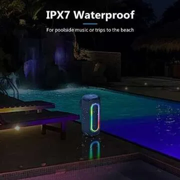 AWEI Portable Bluetooth Speaker with RGB Lights 40W Power