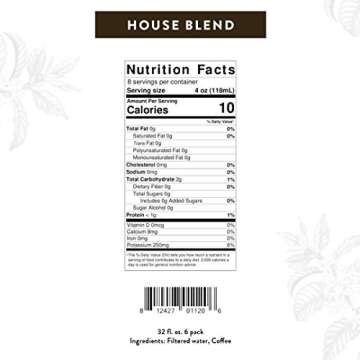 Kohana Coffee Cold Brew Coffee Concentrate, House Blend, 32 ounce, Makes 16 drinks