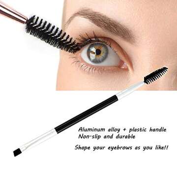 Eyebrow Trimmer Kit, 6 in 1 Eyebrow Scissors, Tweezer, Eyebrow Razor, Shaping Scissors & Brush for W...